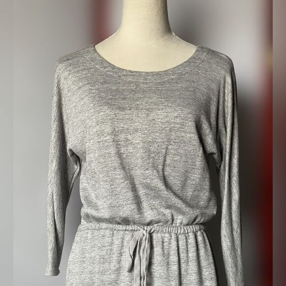 Old Navy Heather Gray Sweatshirt Dress with Elastic Waistband (Size: Small) - Picture 4 of 10
